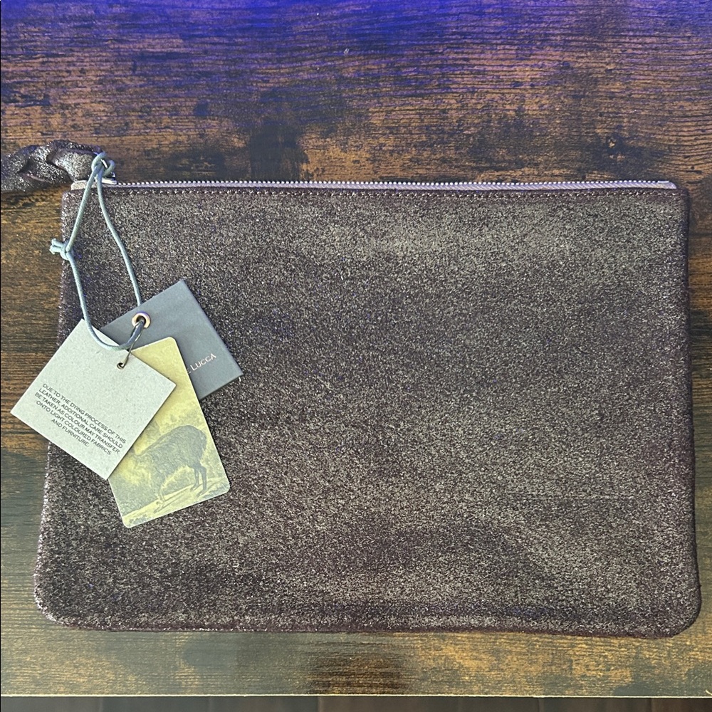 Peruvian Connection Shimmery Purple Zippered Pouch - Picture 3 of 5